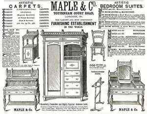 Suites: Advert for Maple & Co bedroom suite 1882