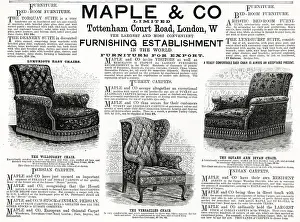 Willoughby: Advert for Maple & Co chairs 1892