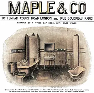 Lavatory: Advert for Maple & Co. bathroom suite 1903