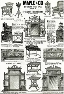 Cahir: Advert for Maple & Co furniture 1890
