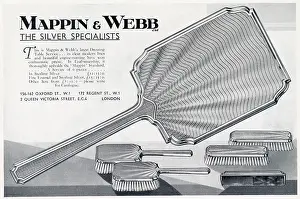 Webbs: Advert for Mappin & Webb dressing table set 1932