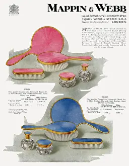 Mappin: Advert for Mappin & Webb - dressing table sets 1929