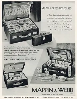 Mappin: Advert for Mappin & Webb fitted dressing case 1934