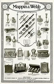 Mesh: Advert for Mappin & Webb luxury items 1916