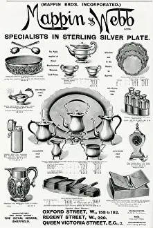 Chippendale: Advert for Mappin & Webb Sterling Silver items 1904