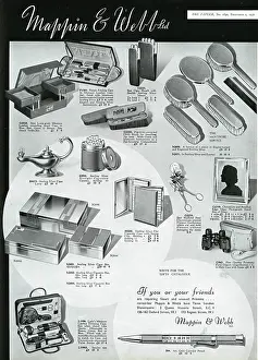 Mappin: Advert for Mappin & Webb unusual presents 1936