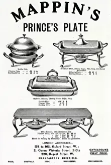 Mounts: Advert for Mappin & Webb warming dishes 1906
