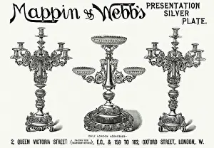 Webbs: Advert for Mappin & Webb's candelabras 1893