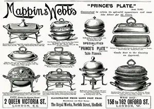 Heated: Advert for Mappin & Webb's tableware tureens 1898