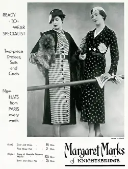 Houndstooth: Advert for Margaret Marks of Knightsbridge 1933