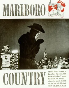 Macho: Advertisement for Marlboro cigarettes