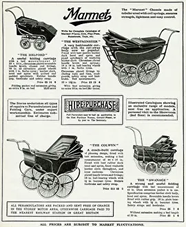 Pushchair: Advert for Marmet prams 1937