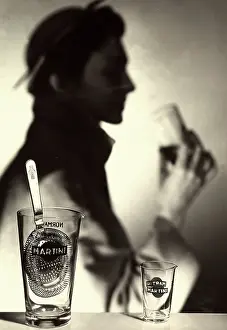 Vermouth: Advertisement for Martini vermouth. In