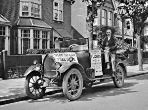 Whit: Advertising material displayed on a car