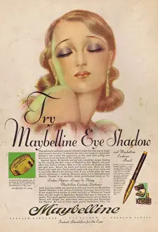 Eyebrow: Advert for Maybelline Eye Shadow, 1930
