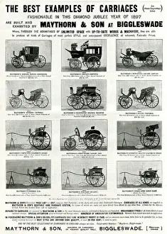 Biggleswade: Advert for Maythorn & Son, builders of carriages 1897