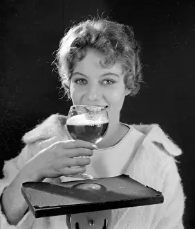 950s: Advertisement for M&B Amber Beer