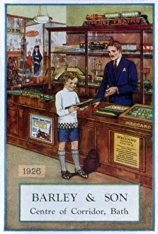 Hornby: Advertisement for Meccano, Barley & Son, Bath
