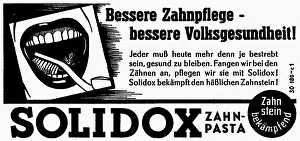 Solidox: advertising, medicine, dental care, Solidox toothpaste