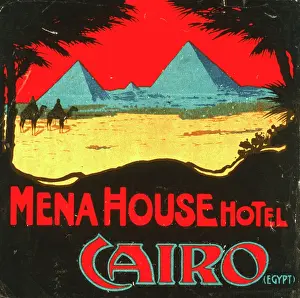 Mena: Advertisement for Mena House Hotel, Cairo, Egypt