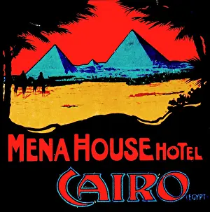 Mena: Advertisement for Mena House Hotel, Cairo, Egypt