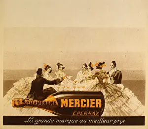 Crinolines: Advertisement for Mercier champagne