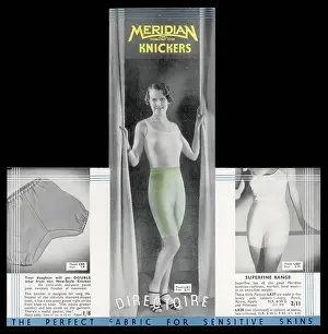 Manner: Advert Meridian double lock knickers 1935