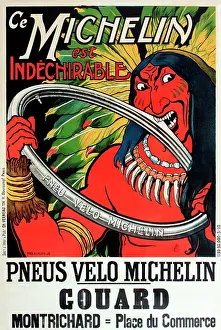 Indestructible: Advertisement for Michelin bicycle tyres