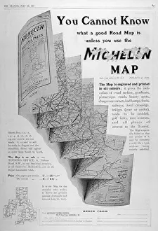Michelin: ADVERT/MICHELIN MAP 1914
