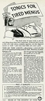 Conserves: Advert for the Ministry of Food 1944