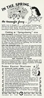 Suggestions: Advert for the Ministry of Food 1945