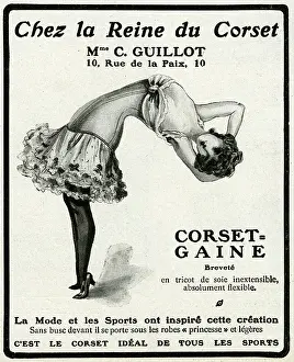 Advertises: Advert for Mme Guillot's Corsets 1906