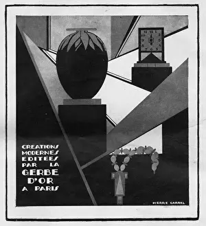 D Cor: Advert for modern creations by Gerbe d'Or, 1920s, Paris