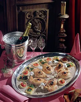 Napkins: Advertisement for Moet & Chandon champagne