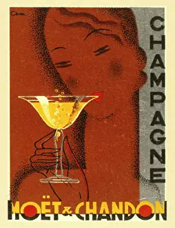 Delicate: Advertisement for Moet & Chandon champagne