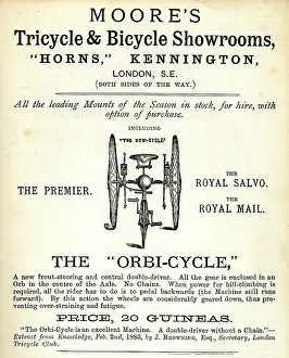 Kennington: Advertisement, Moore's Orbi-Cycle Tricycle