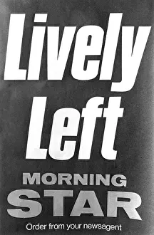 Typography: Advertisement for Morning Star newspaper