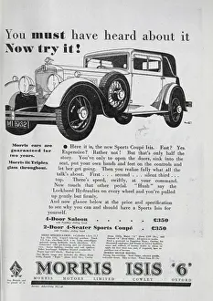 Motorcar: Advert for Morris Isis