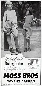 Jodphurs: Advert for Moss Bros