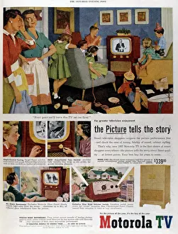 Housewives: Advertisement for Motorola TV