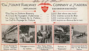 Sliding: Advertisement for the Mount Railway, Madeira