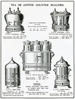 Nickel: Advert for Mullers tea & coffee dipensers
