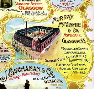 Ironmongers: Advert, Murray, McVinnie & Co, Ironmongers, Glasgow