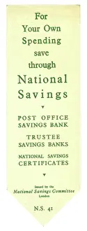 Trustee: Advertisement for National Savings