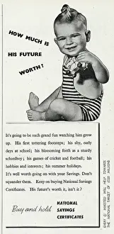 Quiff: Advert for National Savings Certificates 1946