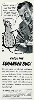 Squander: Advert from the National Savings Committee 1943