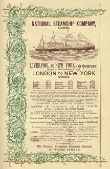 Steamers: Advert, National Steamship Company Limited