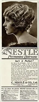 Haircare: Advert for Nestle permanent hairwave 1922