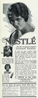 Nestle: Advert for Nestle permanent hairwave 1923