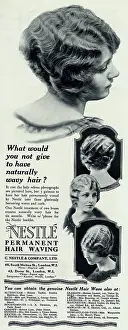 Nestle: Advert for Nestle permanent hairwave 1923